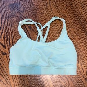 EUC - Lululemon mint green energy bra